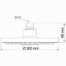 Душевой комплект 200 мм WASSERKRAFT A16629