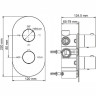 Душевой комплект 250 мм WASSERKRAFT A174868 THERMO
