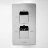 Термостатический смеситель для ванны и душа WASSERKRAFT THERMO ALME 1544 1544 Thermo